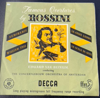 Famous Overtures- Gioacchino Rossini, Eduard van Beinum Decca LXT