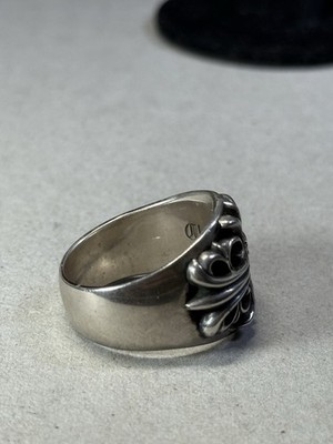 Chrome Hearts 1992 Keeper Men's Sterling Silver Diamond Band Ring