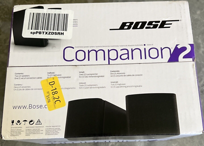 Bose Companion 2 2.0 Channel Portable Speaker System for sale