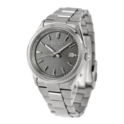 Seiko Selection SBTM347 Gray Dial Solar Atomic Radio Sapphire Men