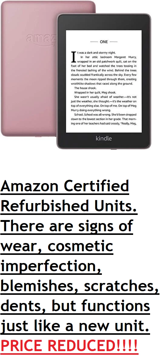 Amazon Kindle Paperwhite 2018 10th Generation 8GB WiFi Waterproof