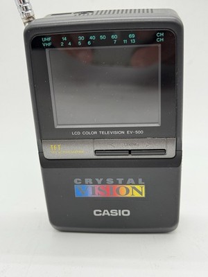 Casio Crystal Vision LCD Portable Color Television - Ev-500 for