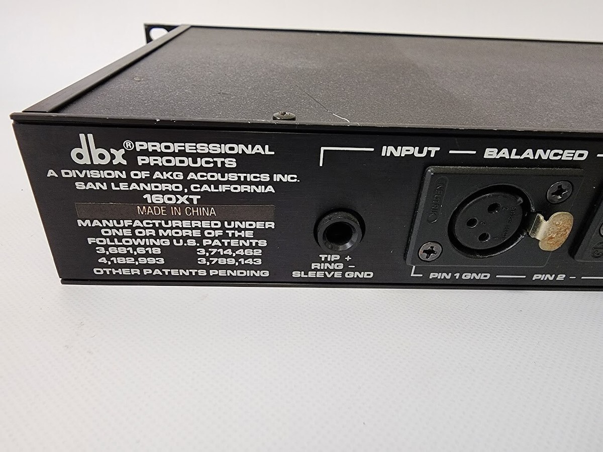 DBX 160XT Sound Compressor Limiter Reverb Signal Processor