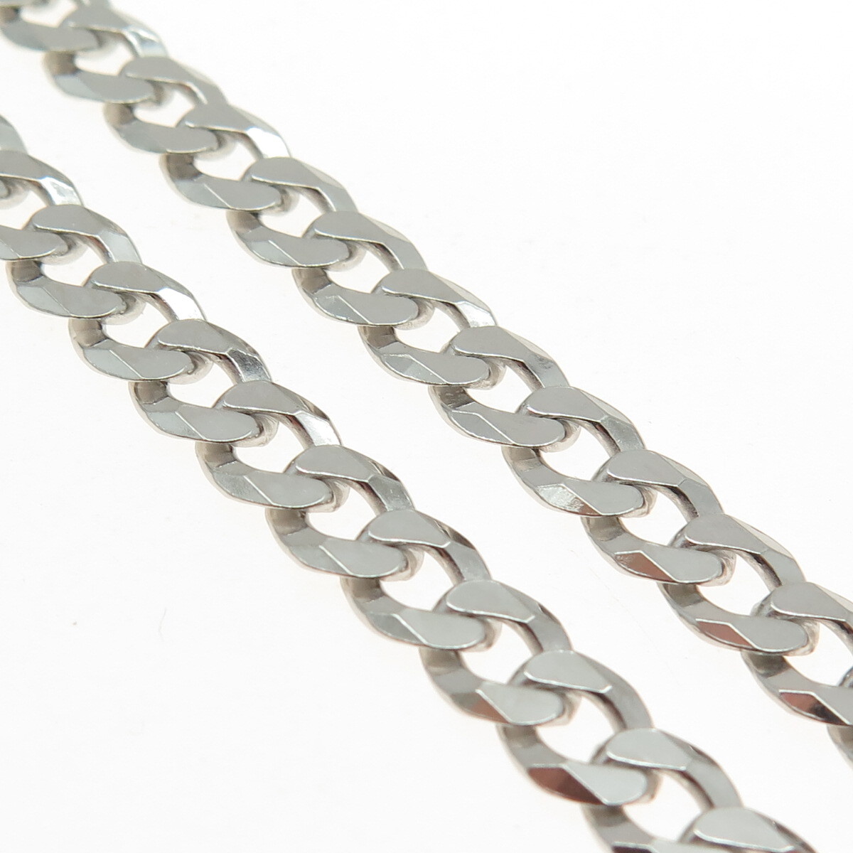 KARIZIA SPA KA-1772 925 Sterling Silver Italy Curb Chain Necklace