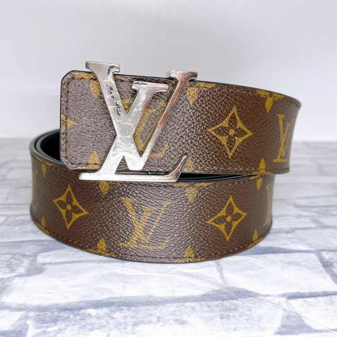 Louis Vuitton M9821 Belt 100/40 Monogram Santure Reversible Used