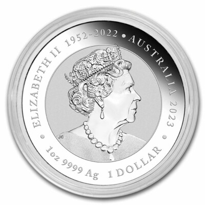 2023 Chinese Myth & Legends Dragon & Koi 1 oz .999 Silver $1 coin