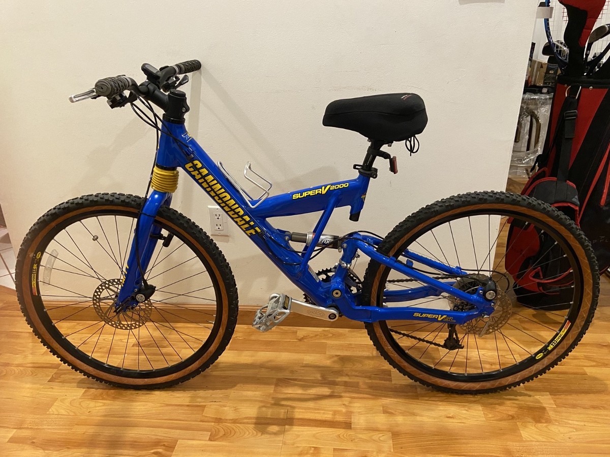 VINTAGE CANNONDALE SUPER V 2000 SL FULL SUSPENSION MOUNTAIN BIKE