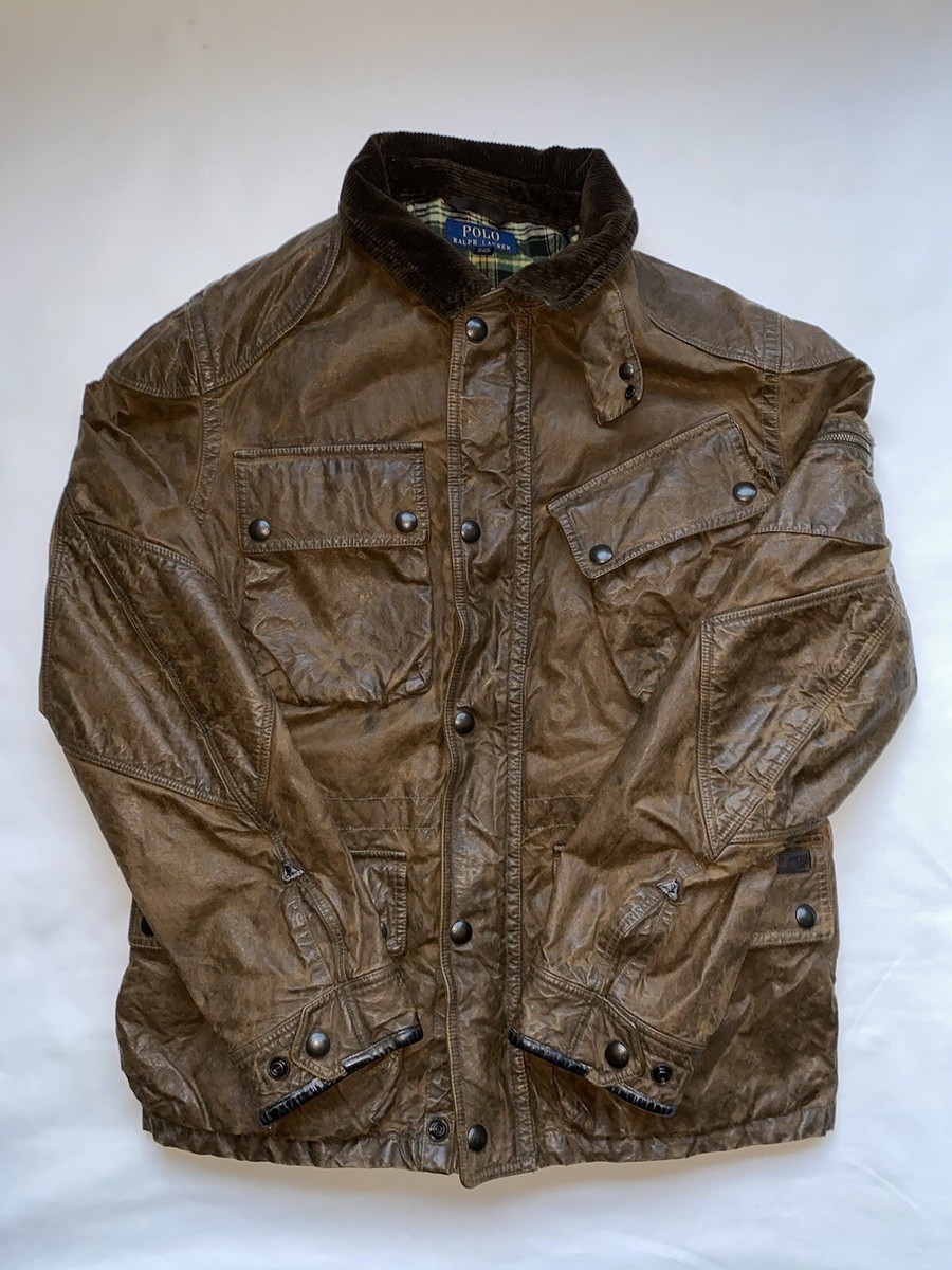 Polo Ralph Lauren Cylinder Iconic Oilcloth Waxed Cotton Belted