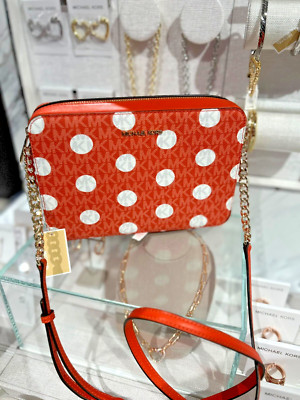 Michael Kors Jet Set Women Large Polka Dot Signature Logo