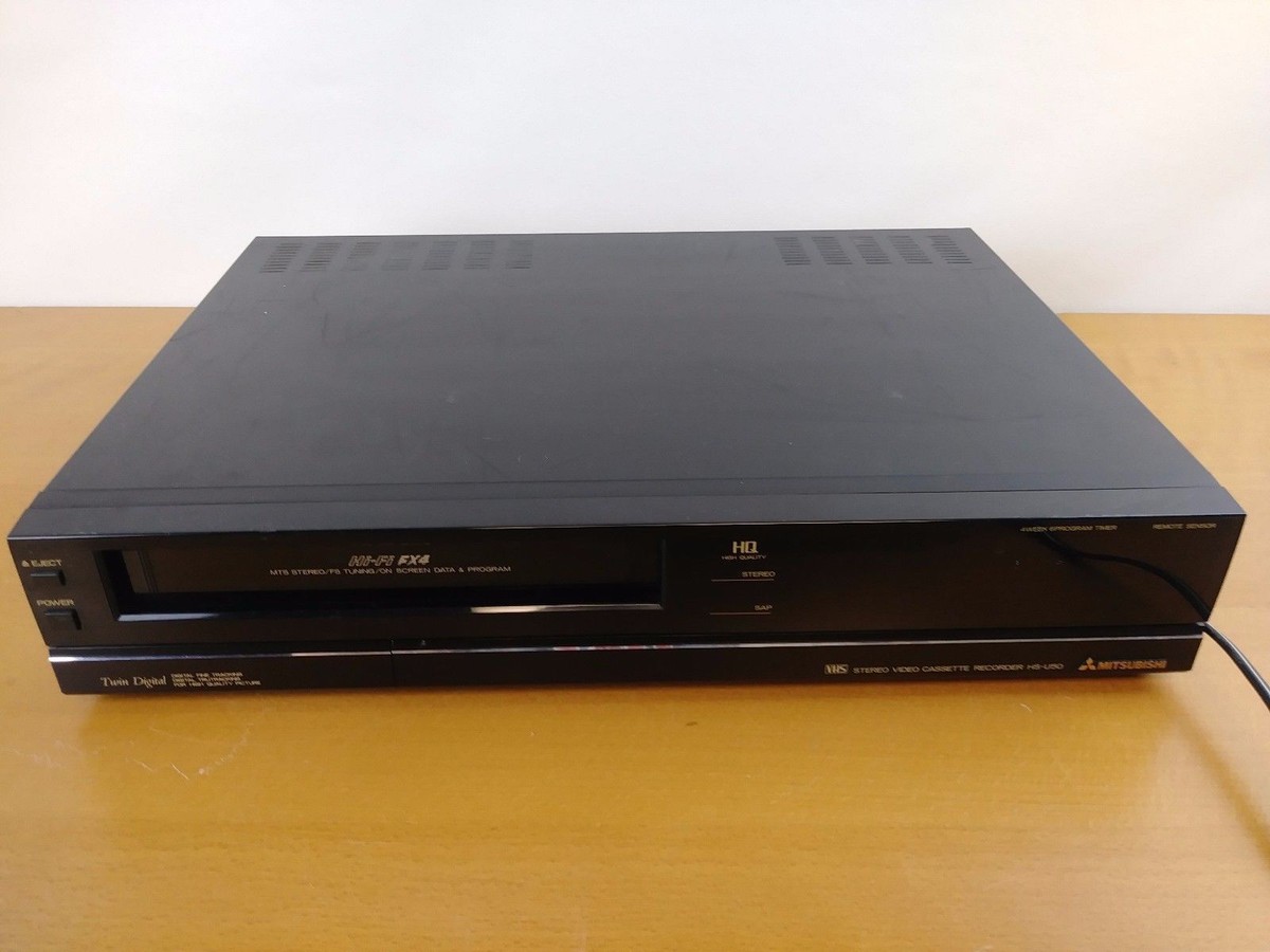 Mitsubishi HS-U50 VCR HiFi FX4 VHS Twin Digital with remote | eBay