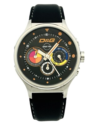 D&G Men's DW0209 Codename Collection Chronograph Multi-Colour Dial