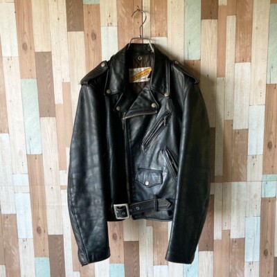 Schott Perfecto Double Leather Riders Jacket Size 38 Made in USA