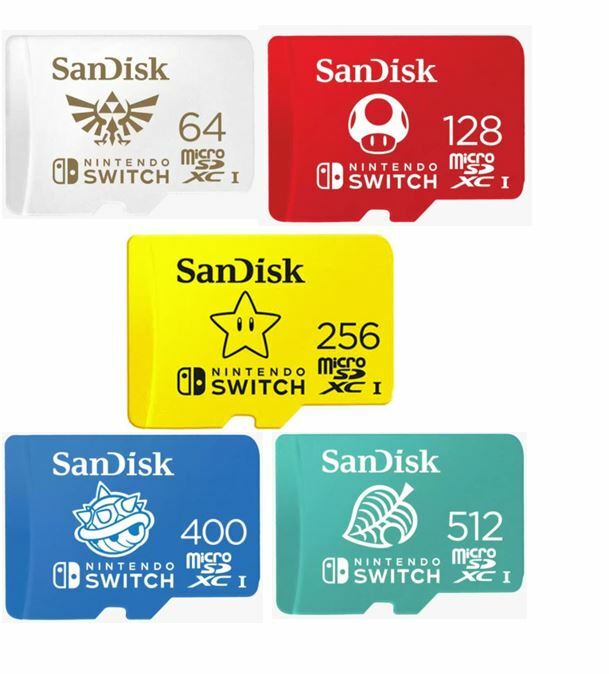 SANDISK NINTENDO SWITCH 64GB 128GB 256GB 512GB Memory Cards