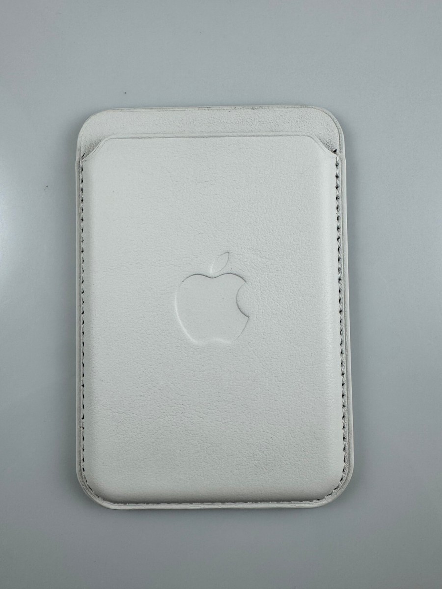 Original Genuine Apple Magsafe leather wallet engineering White