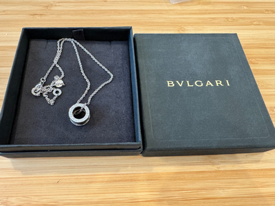 BVLGARI Save the Children B.zero1 Necklace Silver 925 Black