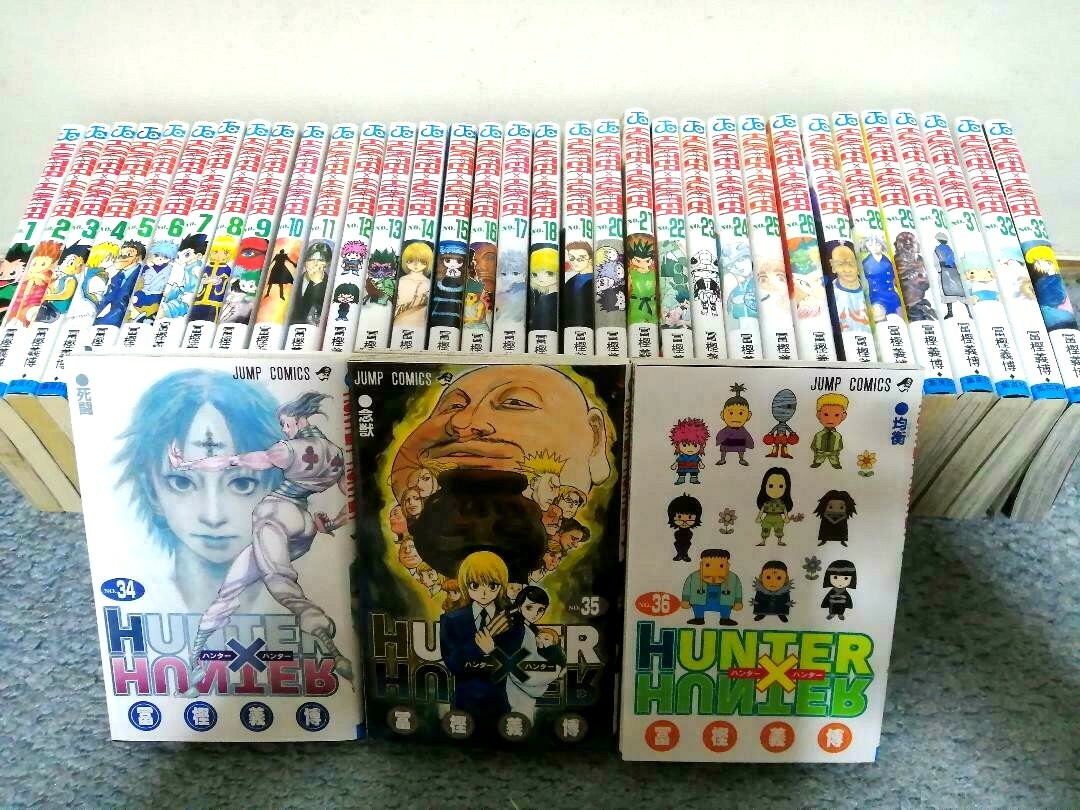Hunter x Hunter Volume 1 - 36 complete manga comics Set Language