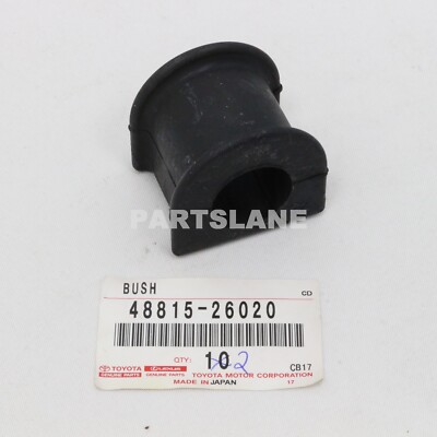 48815-26020 Toyota OEM Genuine BUSH, FRONT STABILIZER BAR, NO.1 | eBay