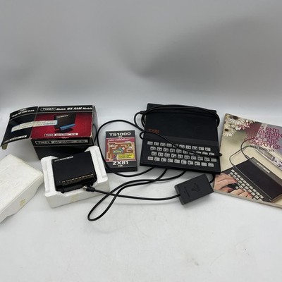 Sinclair ZX81 Computer W/ Timex 16K RAM, Pac Rabbit & Guide