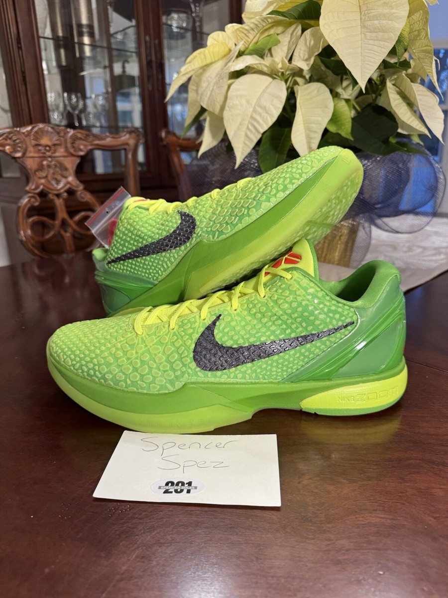 Size 15 - Nike Zoom Kobe 6 Protro Low Grinch Cw2190-300 2020 Rare