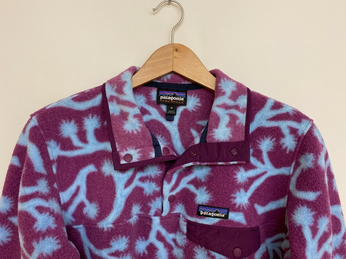 PATAGONIA Synchilla Joshua Tree Geode Purple Pink Blue Aztec