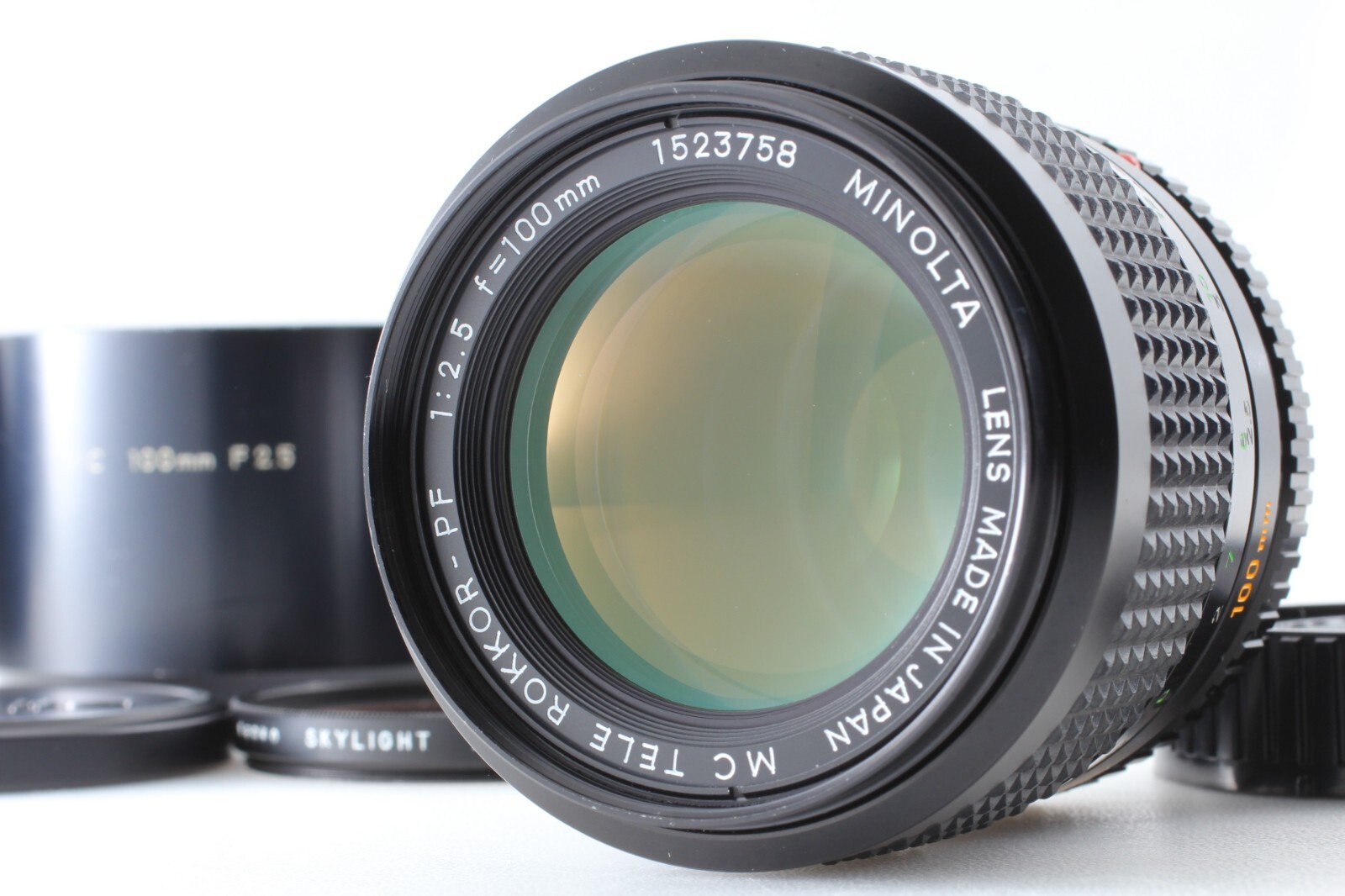 Near Mint] Minolta MC Tele Rokkor-PF 100mm f/2.5 Telephoto MF Lens