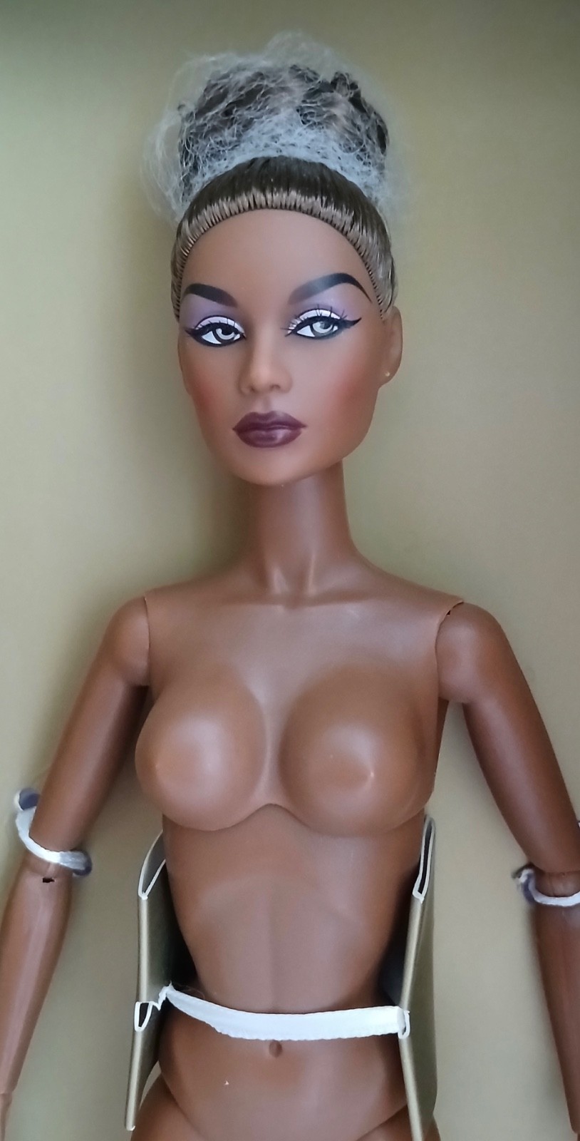 Integrity Toys Enchanting in Amethyst Lady Aurelia Grey Doll Nude
