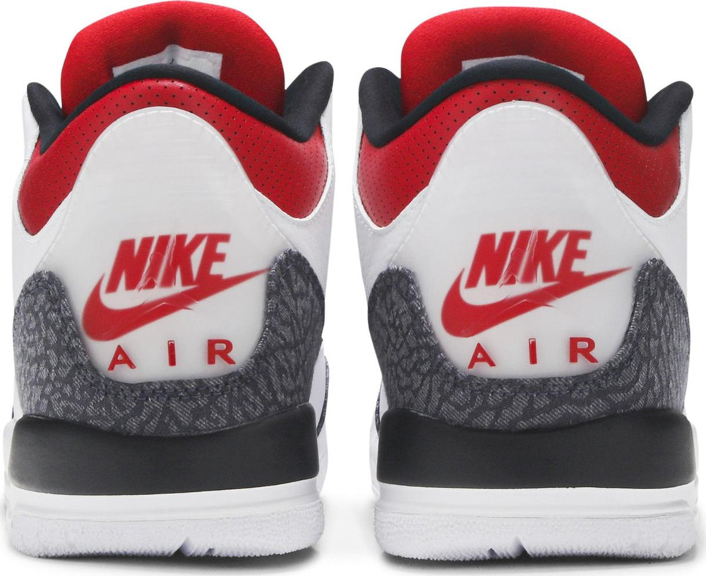 CZ6634-100] Grade School Air Jordan Retro 3 'SE Fire Red Denim