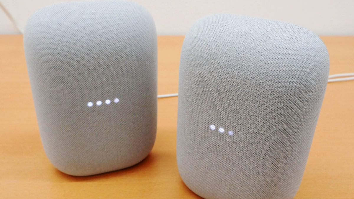 新登場した「Google Nest Audio」は低音を強化＆2台をペアにしステレオ