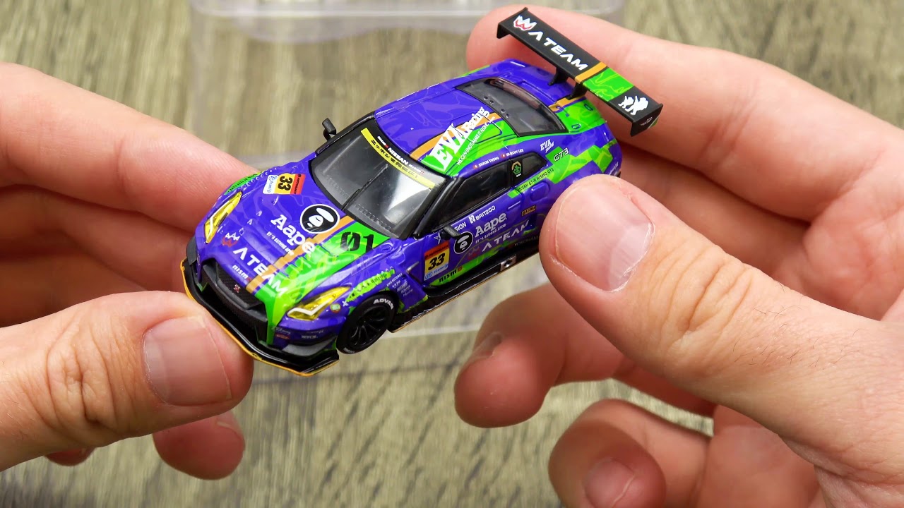 Pop Race MINI GT EVA RT Test Type-01 X Works GT-R - YouTube