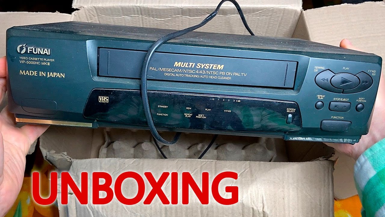 Back to the 90s! UNBOXING: Funai VCR, model VIP-5000HC MK III