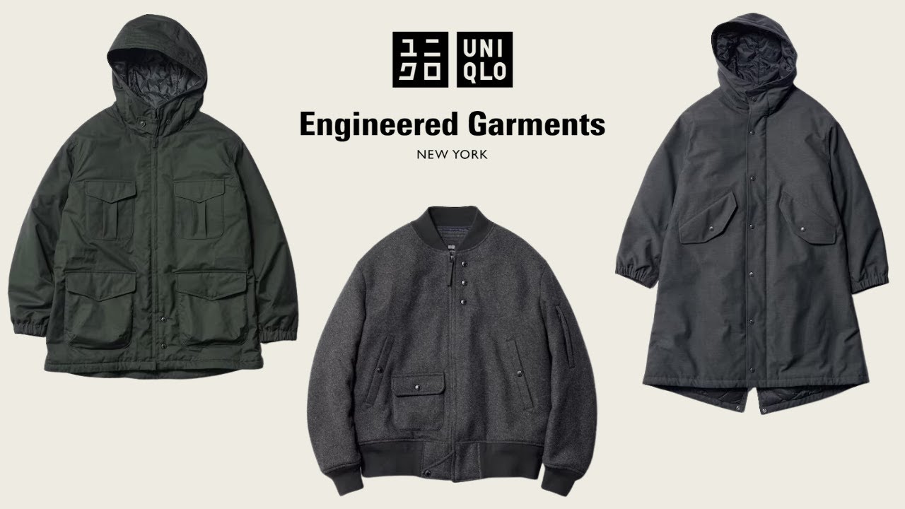 UNIQLO】EGコラボ復活!? パフテック! ミリタリーコート,大人ジャケット