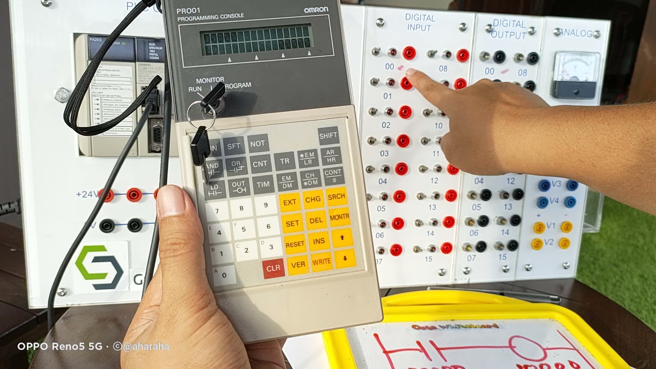 How to use Omron Programming Device: Console PC Hand Programmer