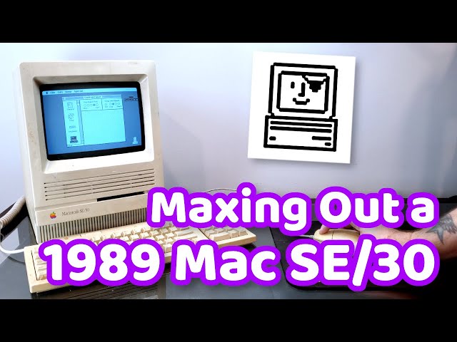 Maxing Out a 1989 Mac SE/30 With a Pirate ROM and a Crazy 128MB