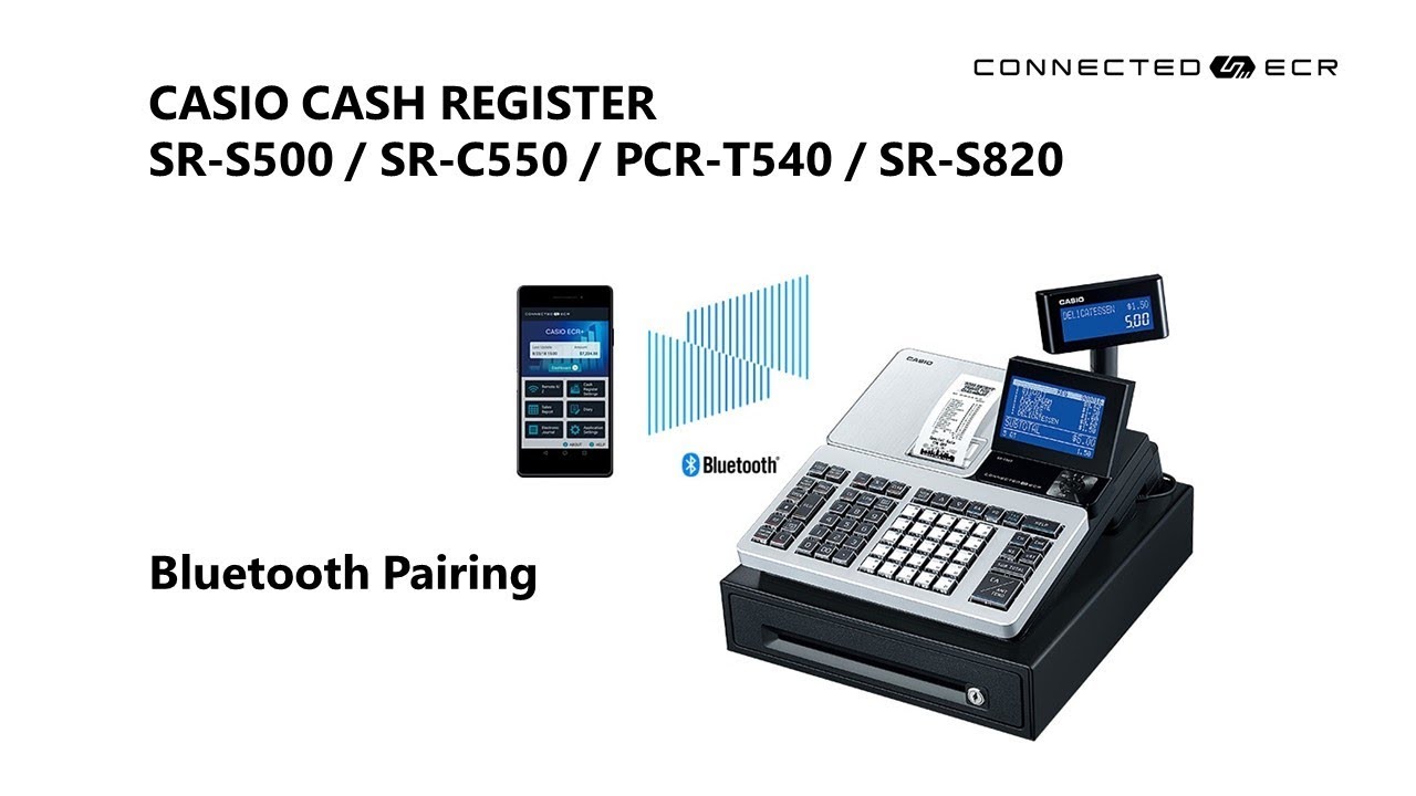 CASIO SR-S500/SR-C550/PCR-T540/SR-S820 POS Cash Register