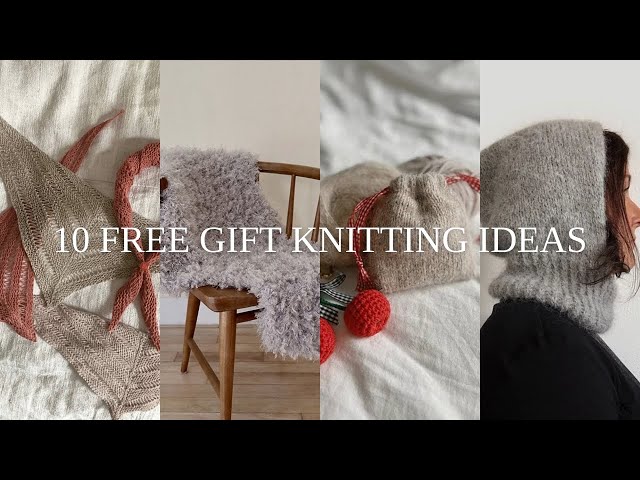 10 FREE quick gift knitting pattern ideas | 2024 gift guide for