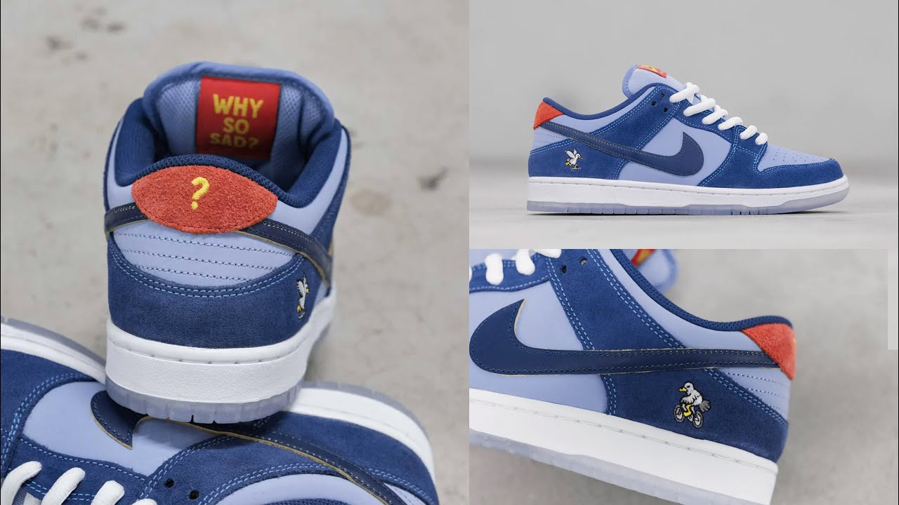 Nike SB x Why So Sad? Dunk Low - Unboxing & On Foot - YouTube
