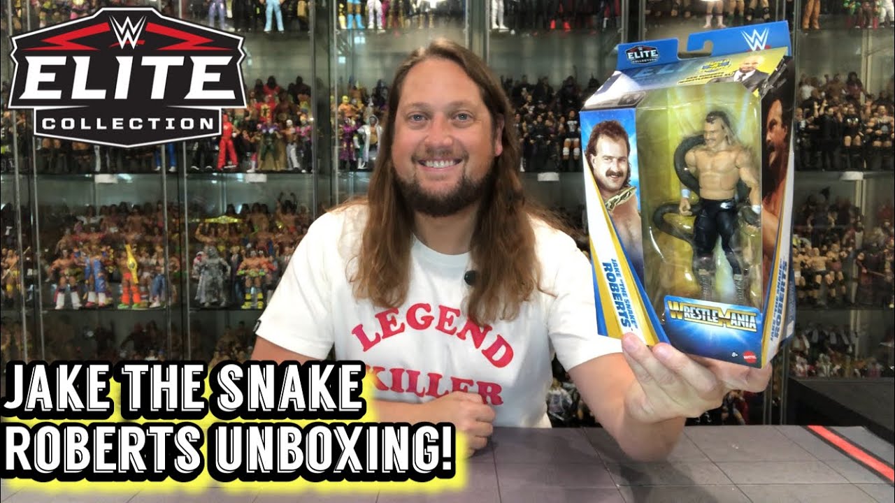 Jake The Snake Roberts WWE Wrestlemania Elite Unboxing & Review