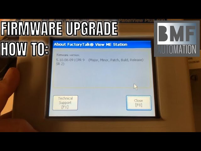 Panelview Plus 600 Firmware Upgrade - How To - YouTube