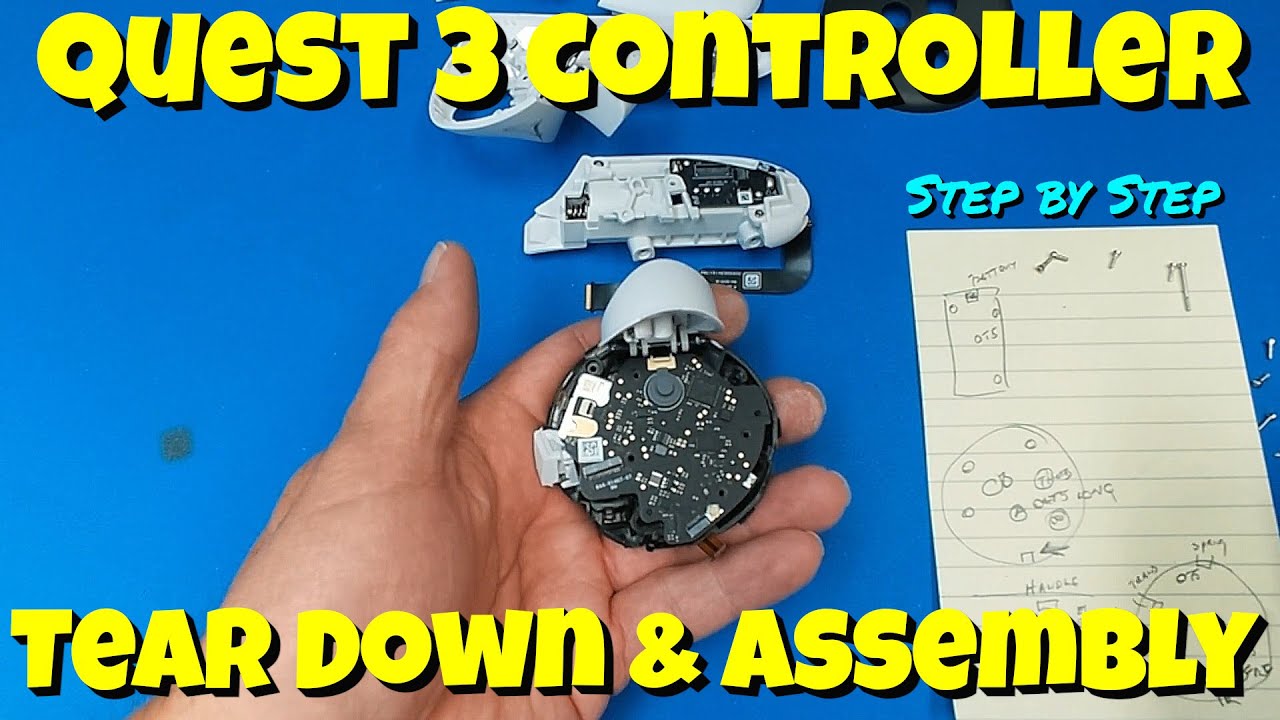 Quest 3 & 3S Controller Teardown & Assembly (Quest 3 & 3S Fix 2023