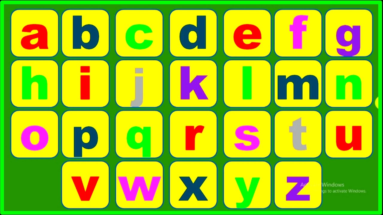 Small alphabet a b c d e f g h i j k l m n o p s t u v w x y z