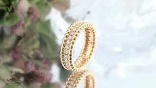 Van Cleef & Arpels ペルレ リング イエローゴールド ダイヤモンド