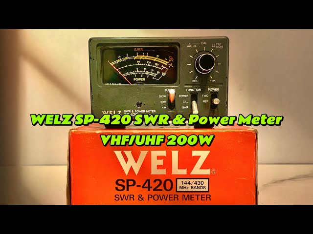 💥 WELZ SP-420 SWR & Power Meter VHF/UHF 200W 💥 - YouTube