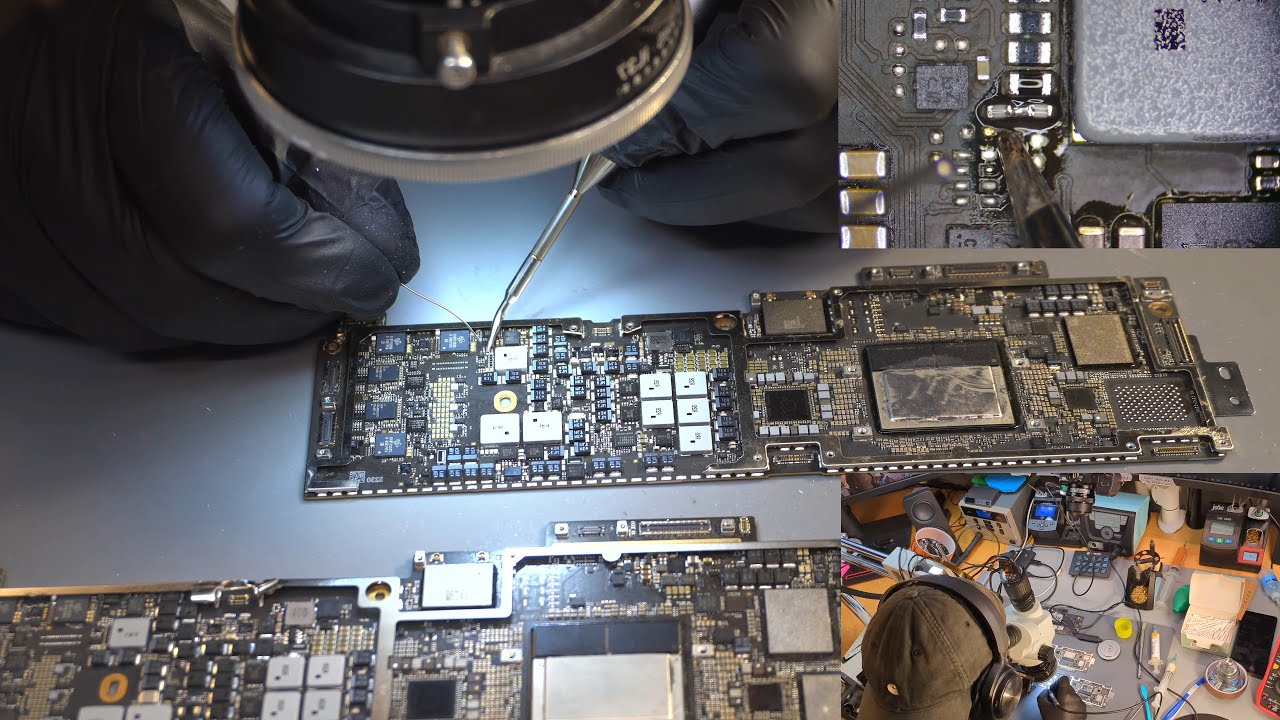 Macbook Air M2 - A2681 liquid damage repair - YouTube