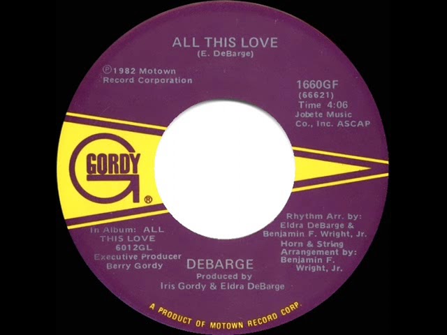 1983 HITS ARCHIVE: All This Love - DeBarge (stereo 45 single