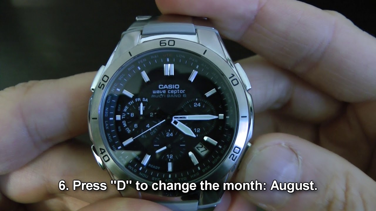 Casio Wave Ceptor (WVQ-M410DE-1A2JF, 5174) - How To Setup Current