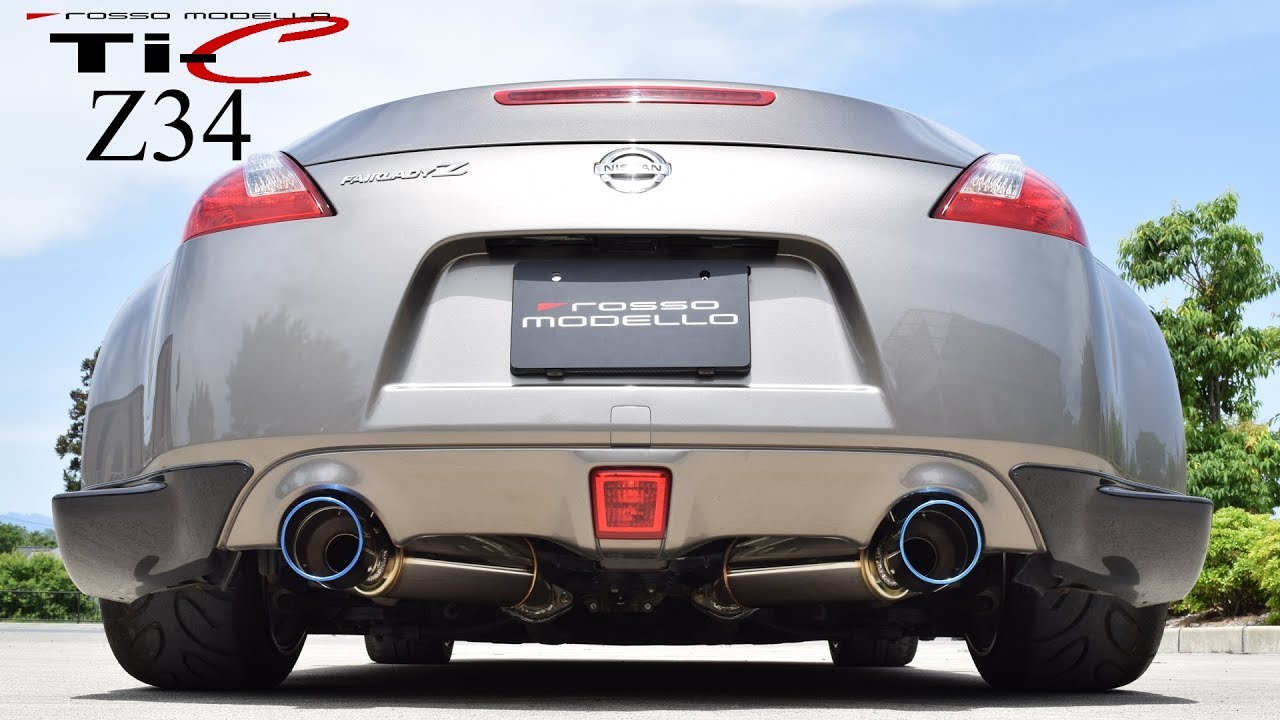 FAIRLADY Z Z34 マフラーサウンド ロッソモデロ Ti-C NISSAN - YouTube