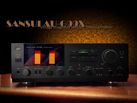 SANSUI AU-G99X 80's Dark Vintage Stereo Integrated Amplifier - YouTube