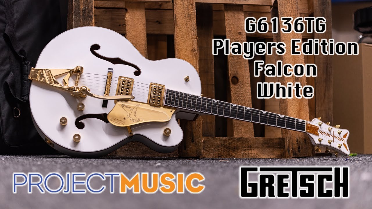 Gretsch G6136TG Players Edition Falcon White - YouTube