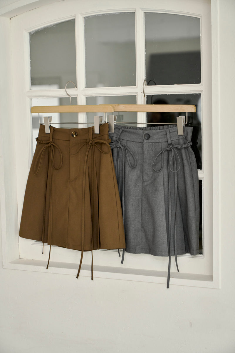 2way ribbon belt mini skirt – idem