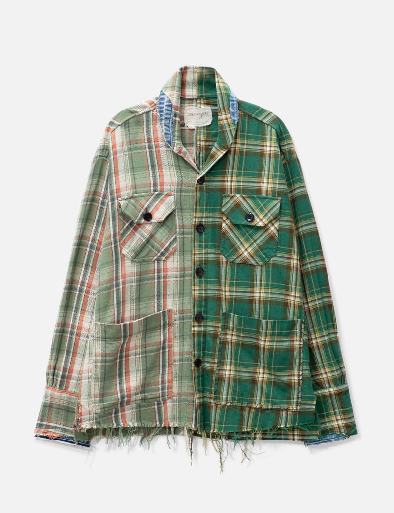 GREG LAUREN - Shawl Collar Boxy Shirt | HBX